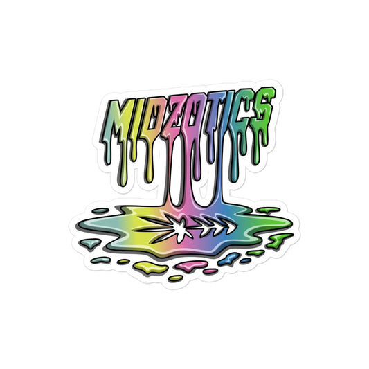 DRIP LOGO STICKER - WHITE - MIDZOTICS