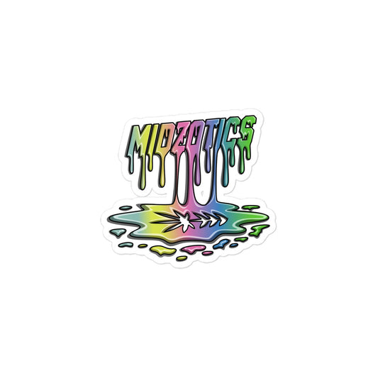 DRIP LOGO STICKER - WHITE - MIDZOTICS