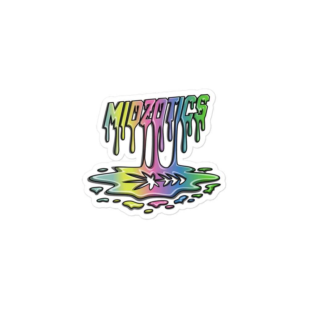 DRIP LOGO STICKER - WHITE - MIDZOTICS