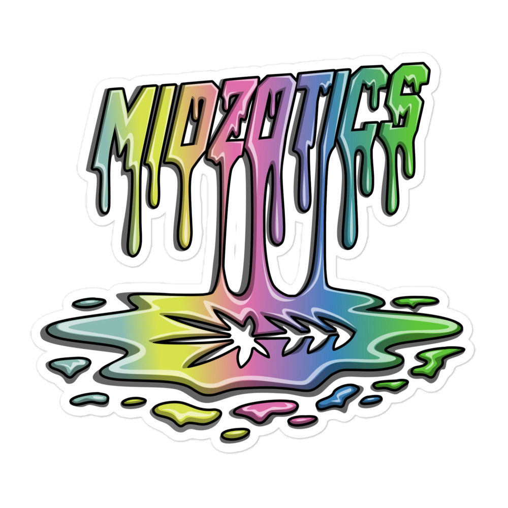 DRIP LOGO STICKER - WHITE - MIDZOTICS