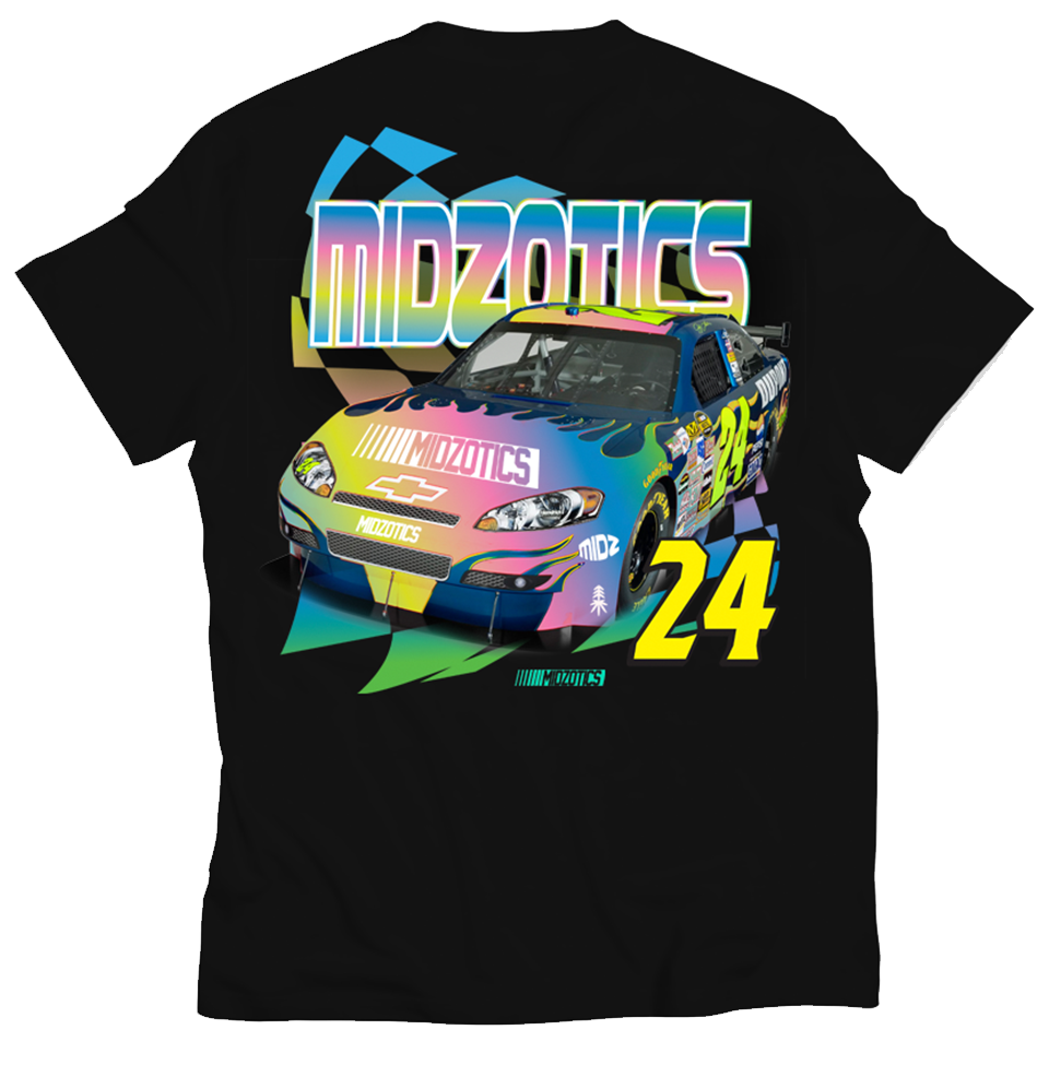 JEFF GORDON TEE - BLACK - MIDZOTICS