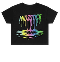 DRIP LOGO CROP TEE - BLACK - MIDZOTICS