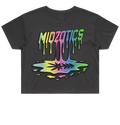 DRIP LOGO CROP TEE - GREY - MIDZOTICS